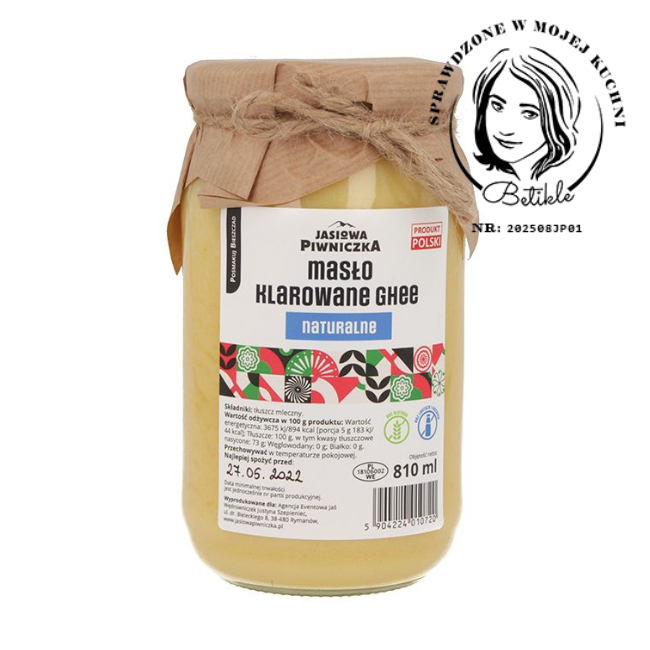 Masło ghee naturalne 810ml