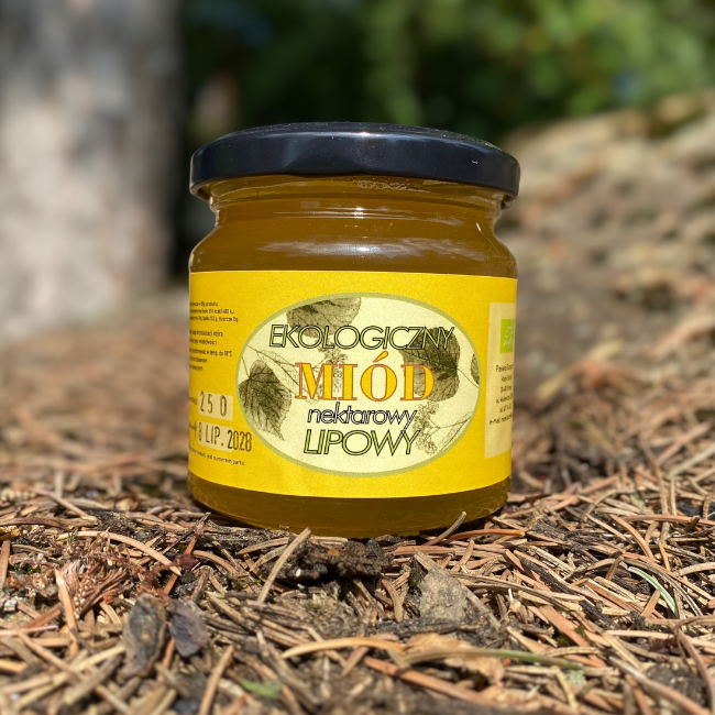 BIO Miód lipowy nektarowy 250g