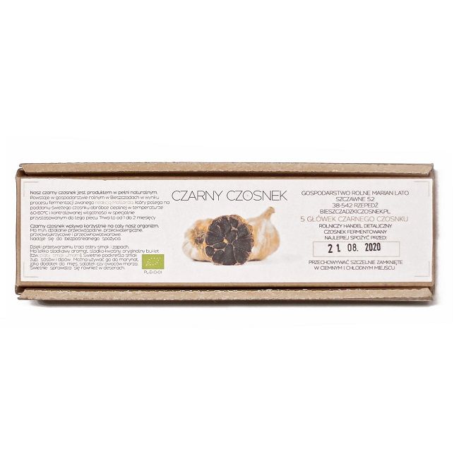 Czarny Czosnek BIO z Bieszczad - 5 główek