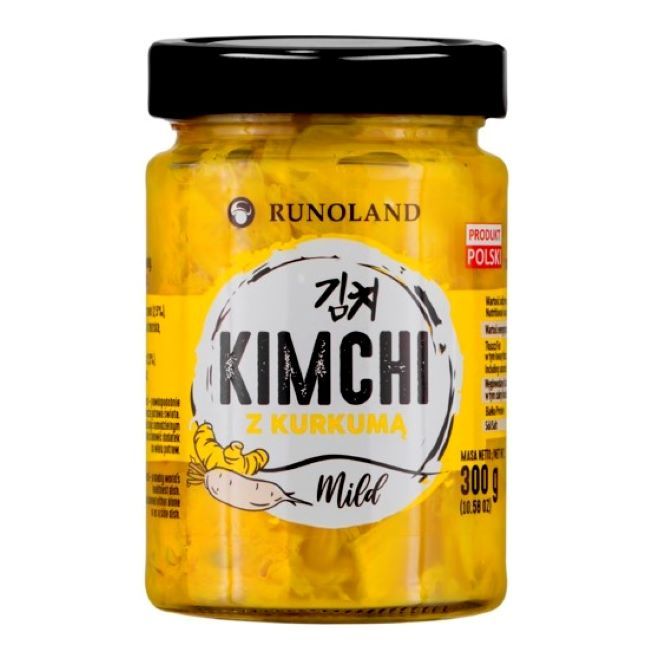 Kimchi vegan MILD z kurkumą 300g Runoland 